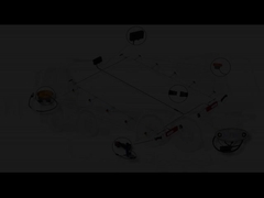 Conector Overmold Quick-Click-In para luzes de relevo de marcador único com especificação de cabo otimizada