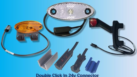 5A-20A Conector Overmold Click-In Arnese de fiação automotiva com suporte de cabo otimizado e luzes de esclarecimento de marcador único