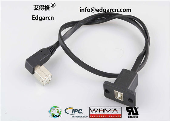 Cópia feita sob encomenda de cabo de uma comunicação de dados / tipo F do Usb B do adaptador ao tipo do Usb B