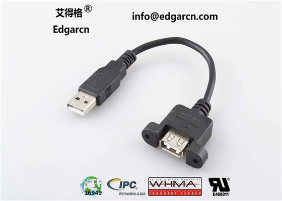 Cabo reto de comunicação de dados Usb tipo A fêmea ao comprimento masculino 100mm