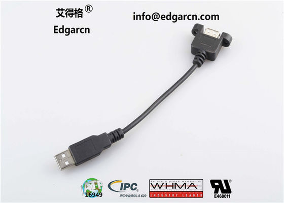 Cabo reto de comunicação de dados Usb tipo A fêmea ao comprimento masculino 100mm