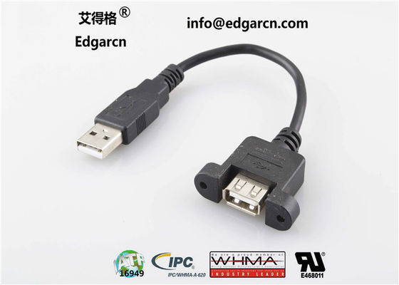 Cabo reto de comunicação de dados Usb tipo A fêmea ao comprimento masculino 100mm