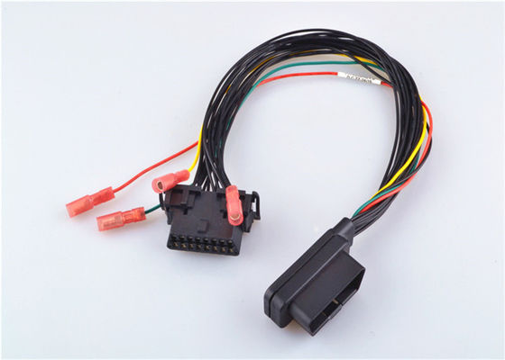 Homem personalizado do Pin do cabo diagnóstico 16 de Obd Ii à fêmea com o conector de friso