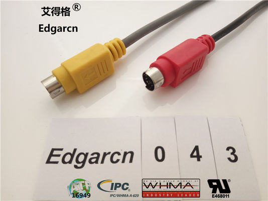 Cabo distribuidor de corrente do ruído de transferência de dados, homem feito sob encomenda industrial dos conjuntos de cabo Rj45 Cat5