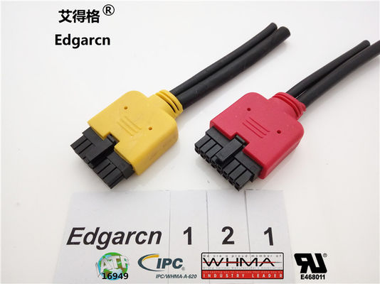 Tipo Overmolded Micro-ajuste feito sob encomenda durável dos conjuntos de fio Ul2464 Molex de Molex