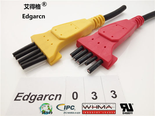 Oem material do Pvc do relevo de tensão do cabo de Edgarcn Overmolding com multi cor