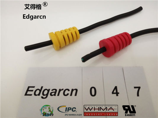 Oem material do Pvc do relevo de tensão do cabo de Edgarcn Overmolding com multi cor