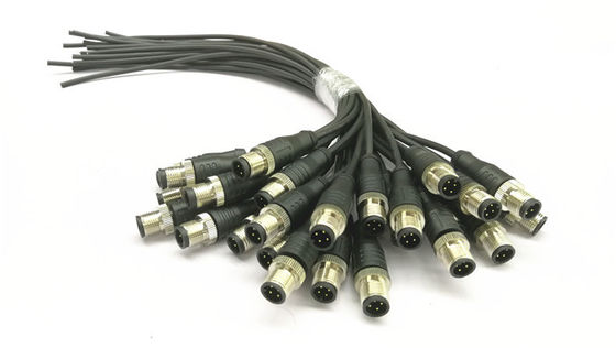 O ouro de alta tensão da modelagem por injeção de conector 300v circular chapeou