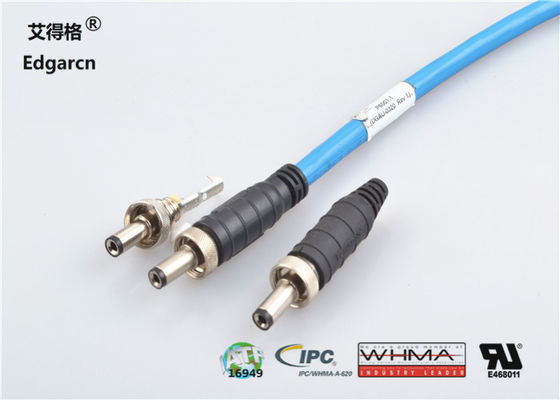 Cor preta industrial automotivo do chicote de fios feito sob encomenda de alta tensão do fio 300v
