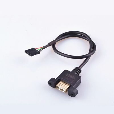Cabo de transferência de dados de 2 orelhas, Usb 2.0 A tipo fêmea moldagem por injeção de plástico