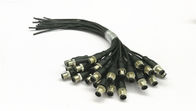 Sobre - o comprimento do cabo moldado 100 do sensor do conjunto de cabo M12 do conector circular/200mm