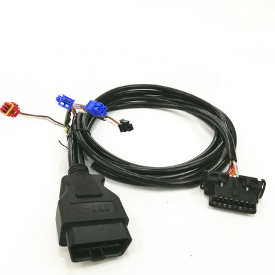 Cor automotivo do preto do cabo do conector das peças Obd2 com certificação Iatf16949